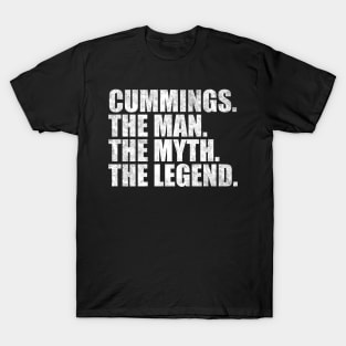 Cummings Legend Cummings Family name Cummings last Name Cummings Surname Cummings Family Reunion T-Shirt